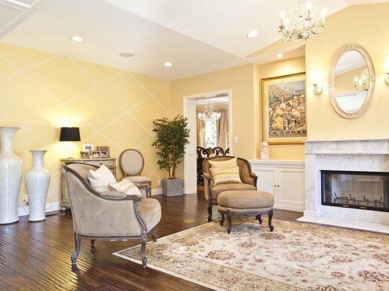 cách phối màu sơn tường và trần nhà