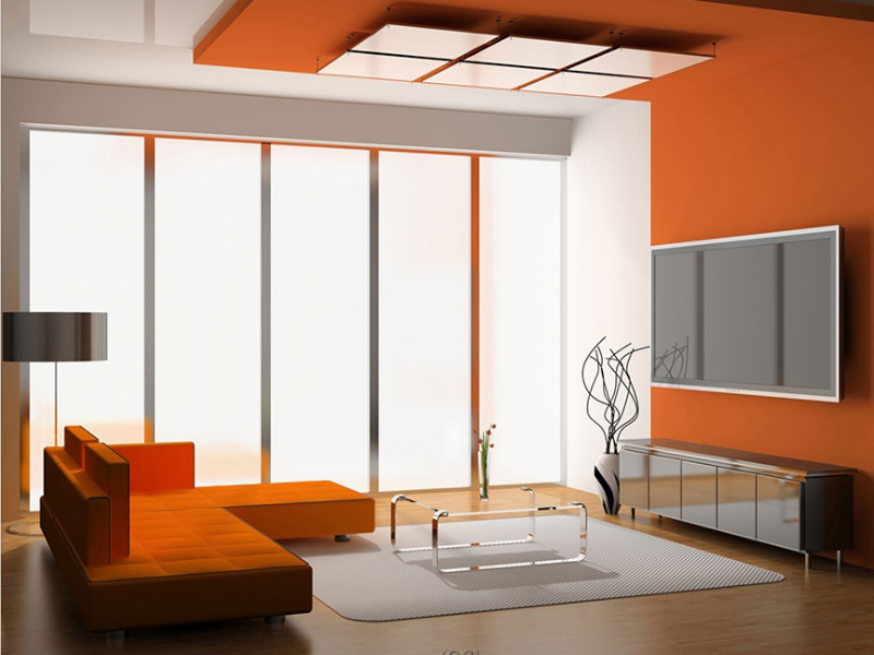 cách phối màu sơn tường và trần nhà