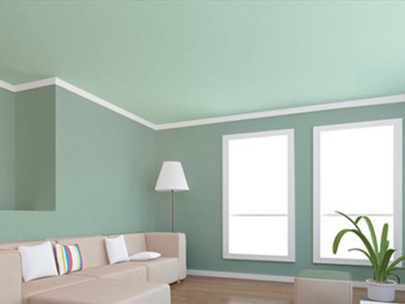cách phối màu sơn tường và trần nhà