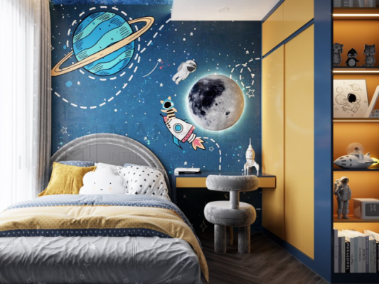 Màu sơn phòng ngủ dẹp cho con trai