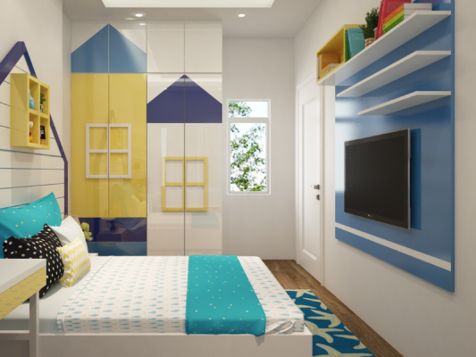 Màu sơn phòng ngủ dẹp cho con trai