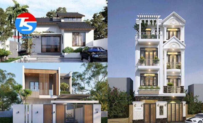 Cách phối màu sơn mặt tiền nhà đẹp
