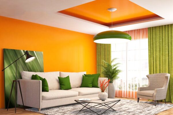Sơn trong nhà màu tương phản