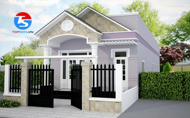 Nhà cấp 4 sơn màu gì đẹp