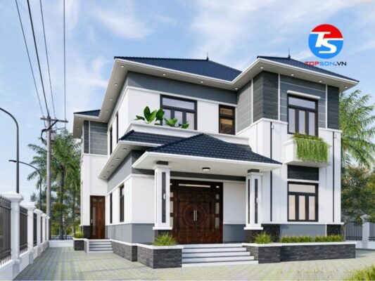 Màu sơn nhà đẹp bên ngoài